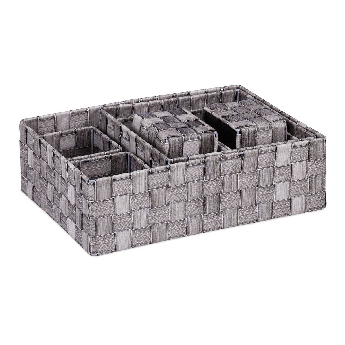 Set of 8 Plastic Storage Baskets