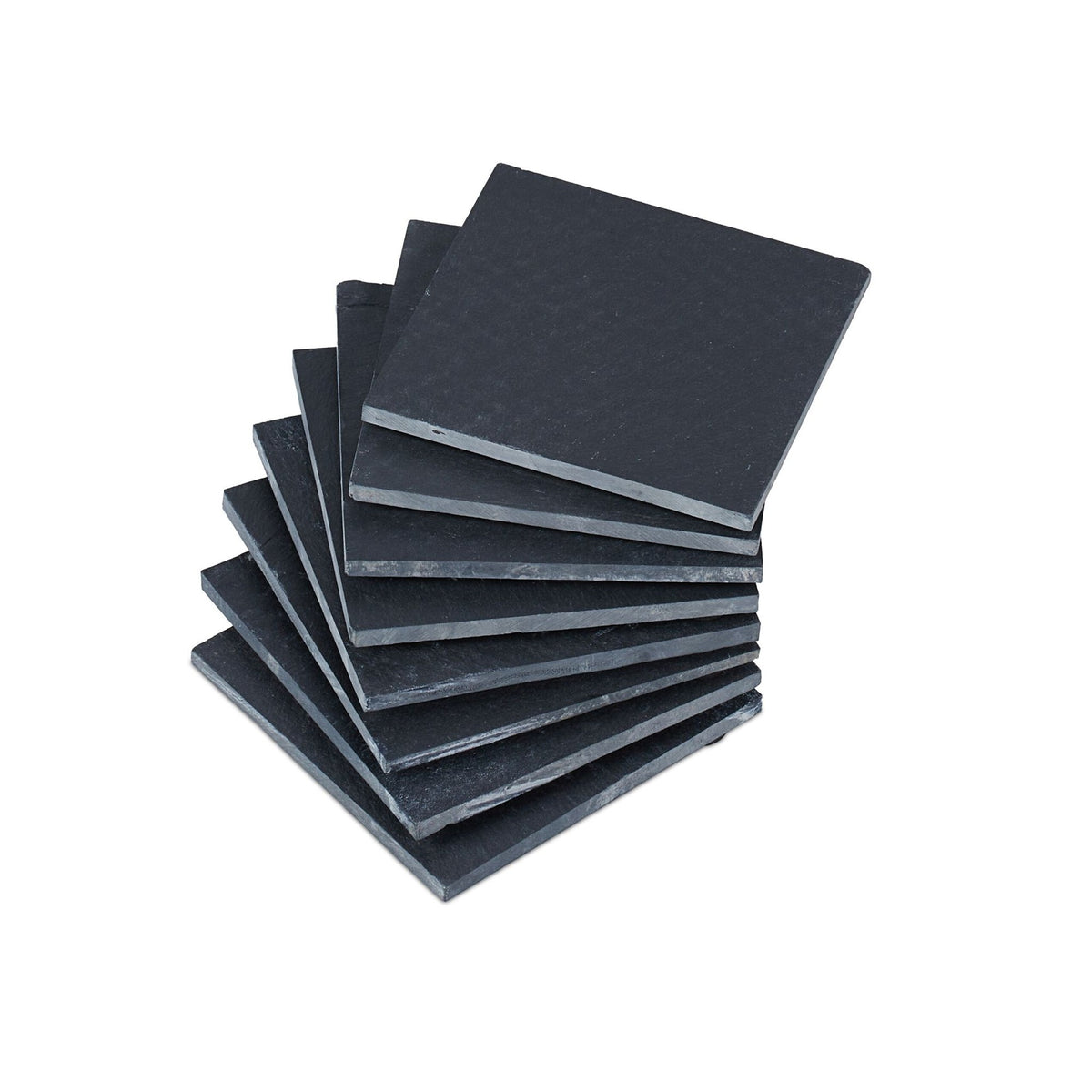 Set of 8 coasters in slate