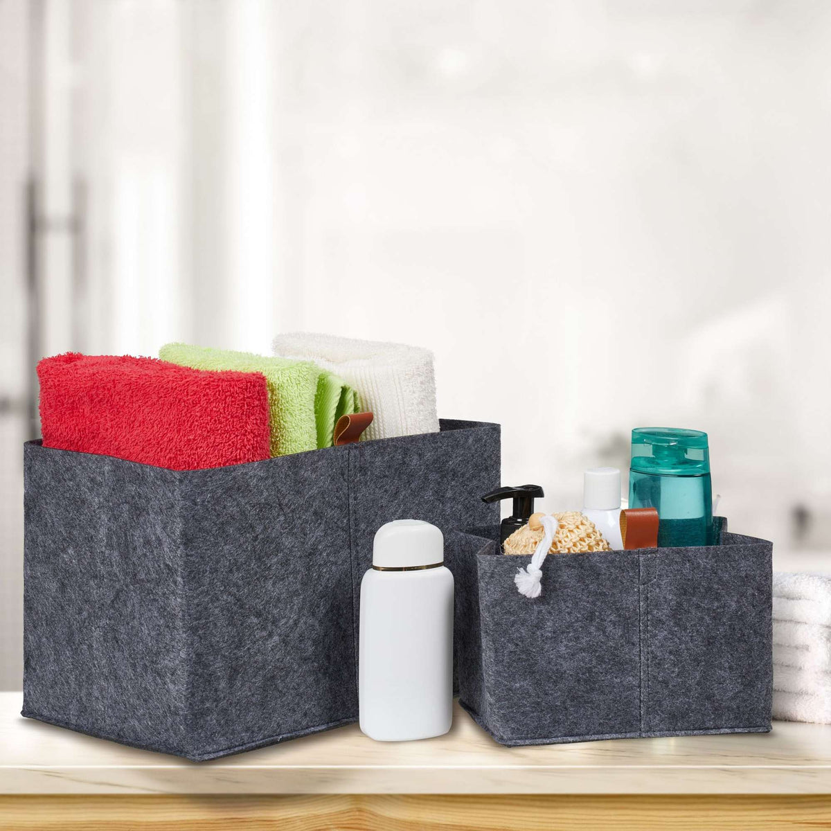 Set of storage baskets in 3 sizes