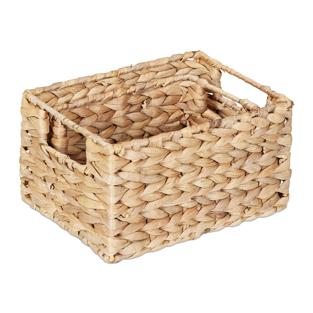 Set of storage baskets water hyacinth