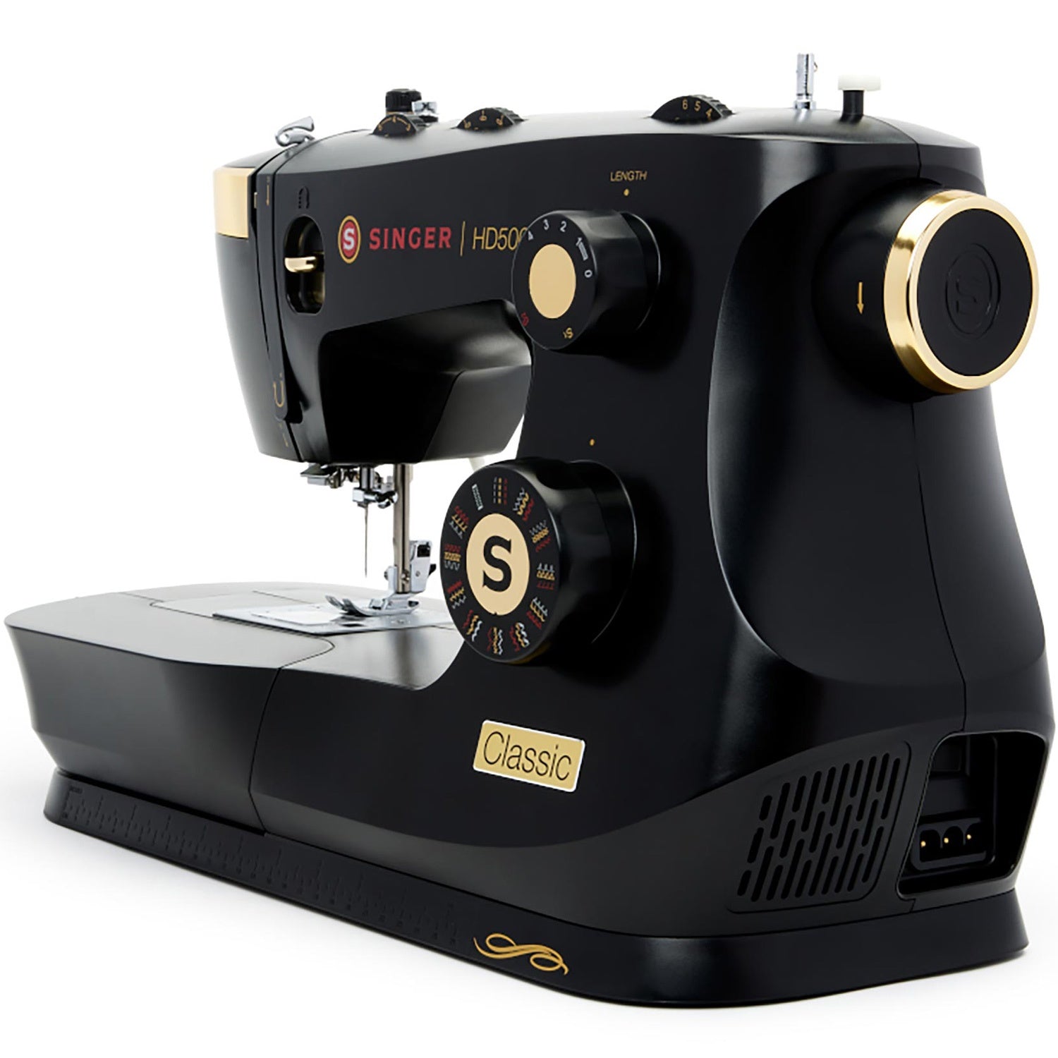 Sewing Machine, Heavy-Duty, 32 Stitches, Black