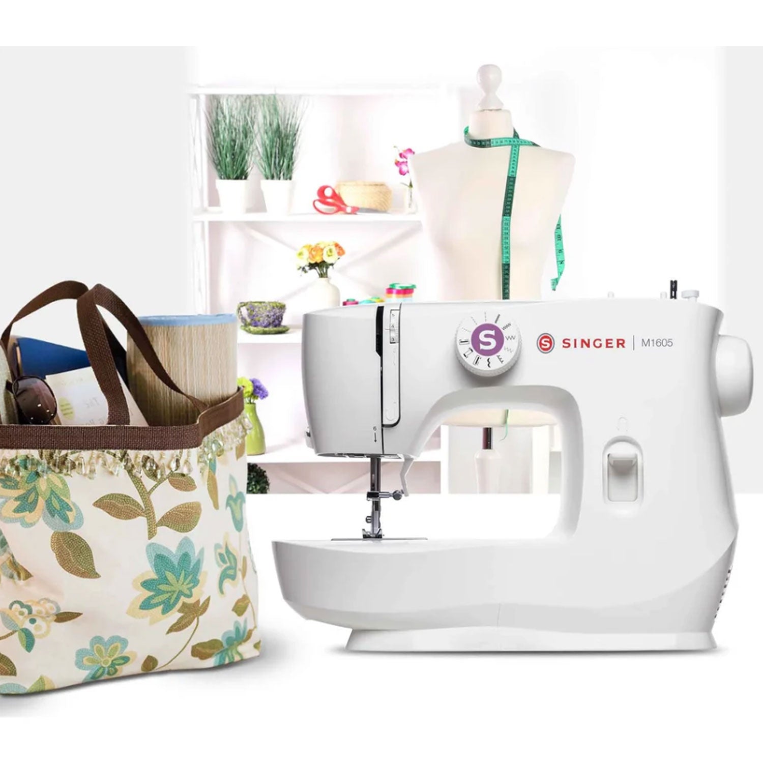 Sewing machine M1605 Mechanical 6 stitches LED lighting