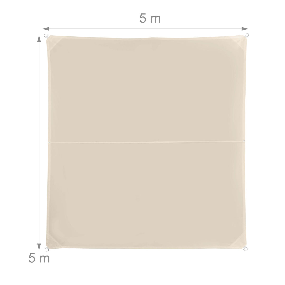 Shade Sail With Eyelets – Water-Repellent Polyester