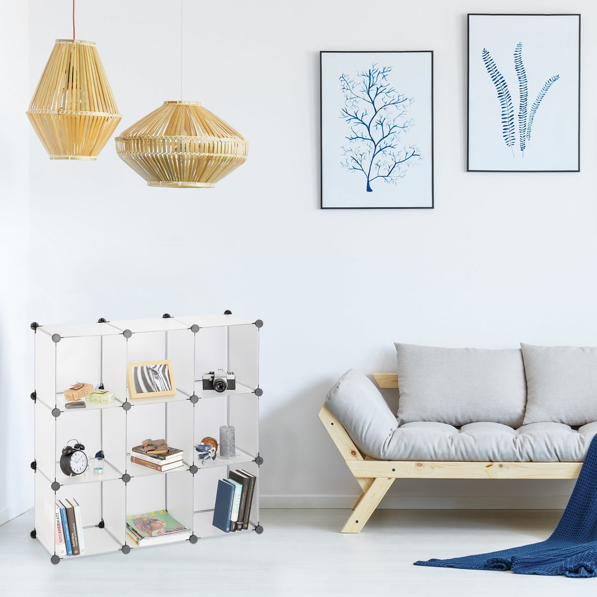 Shelf system 9 compartments