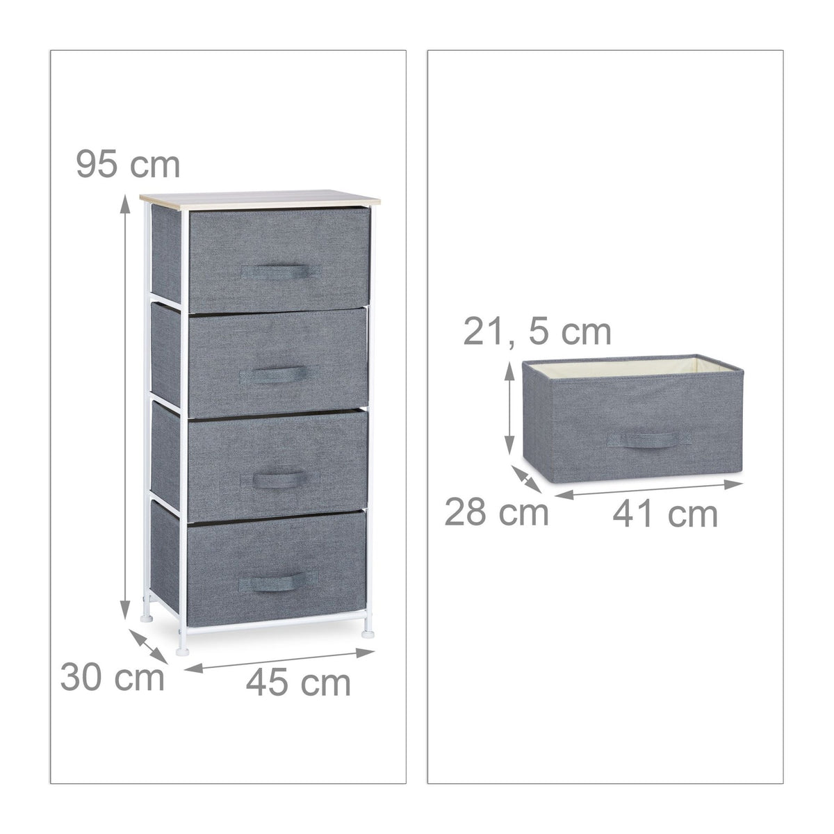 Shelf system different versions gray