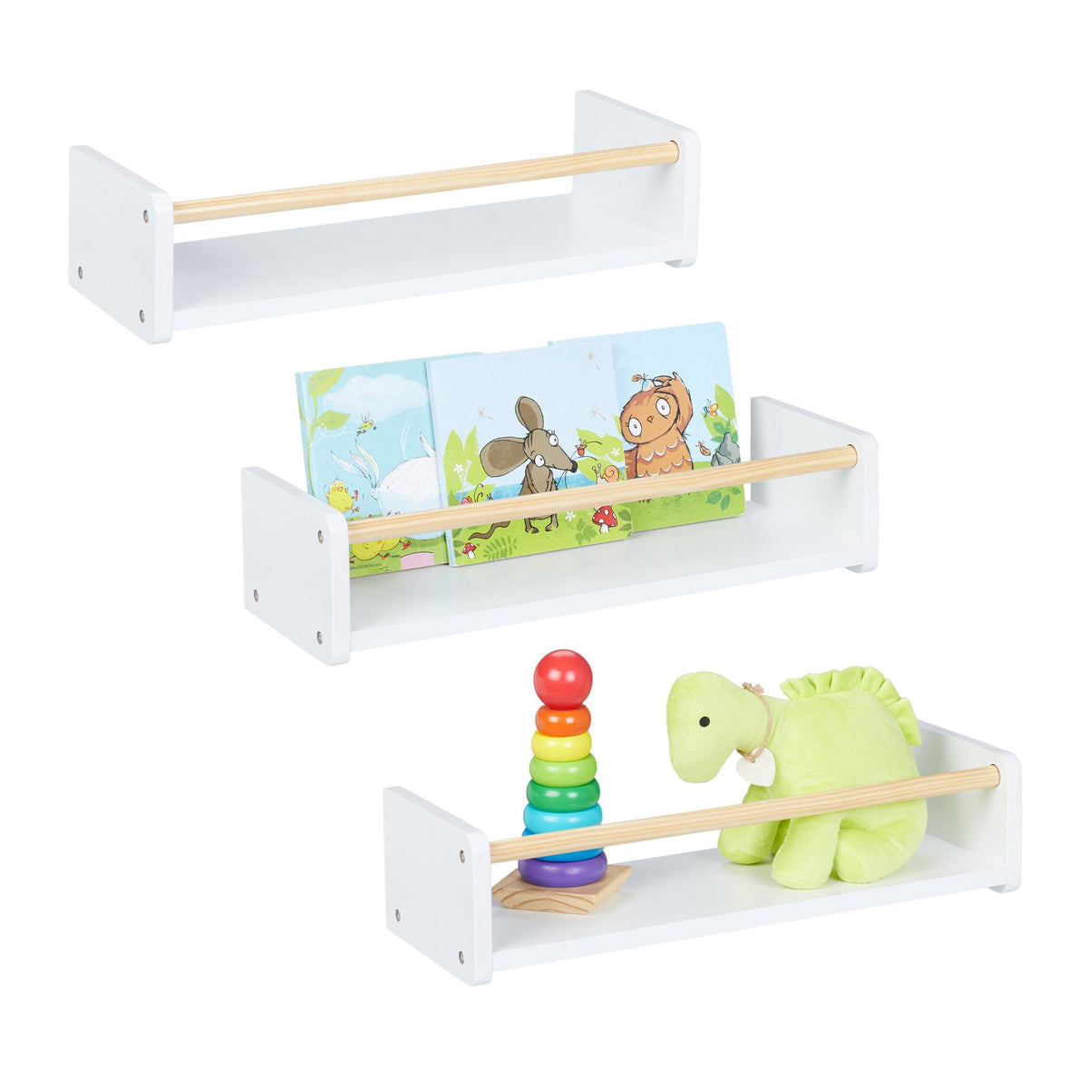 Shelf walls for children, 3-pack