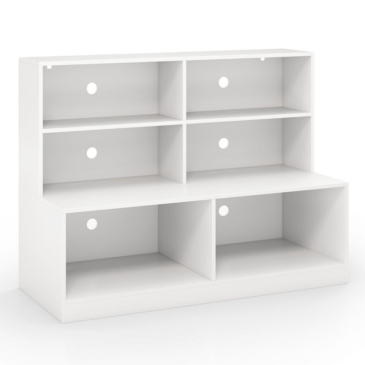 Shoe Cabinet with 6 Compartments, 2-in-1 Bench & Shelf