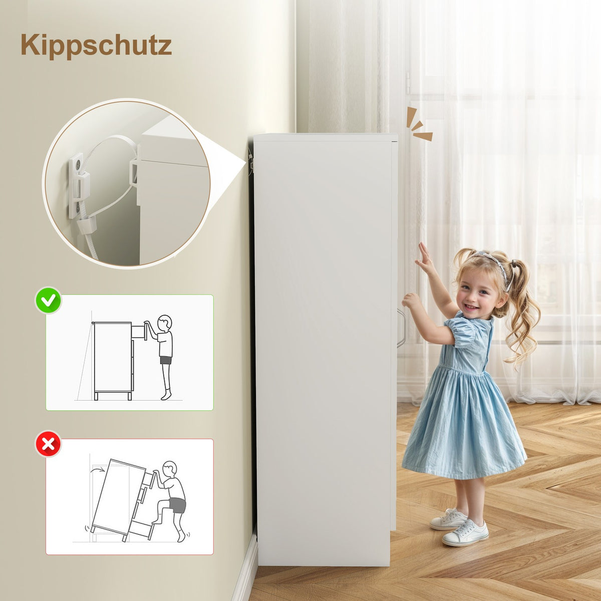 Shoe Cabinet with Soft-Close Hinges, Adjustable Shelves, White