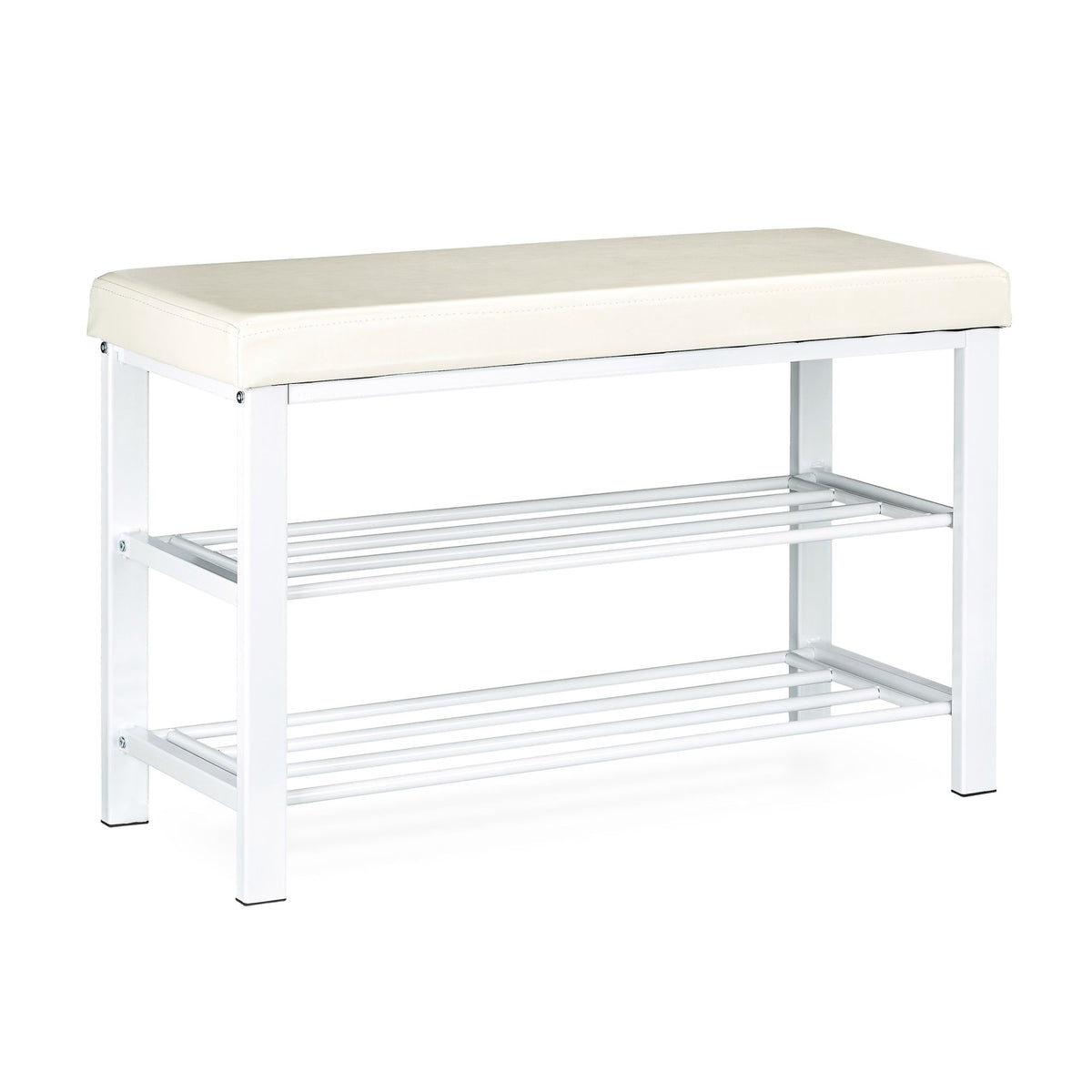 Shoe bench with padded seat