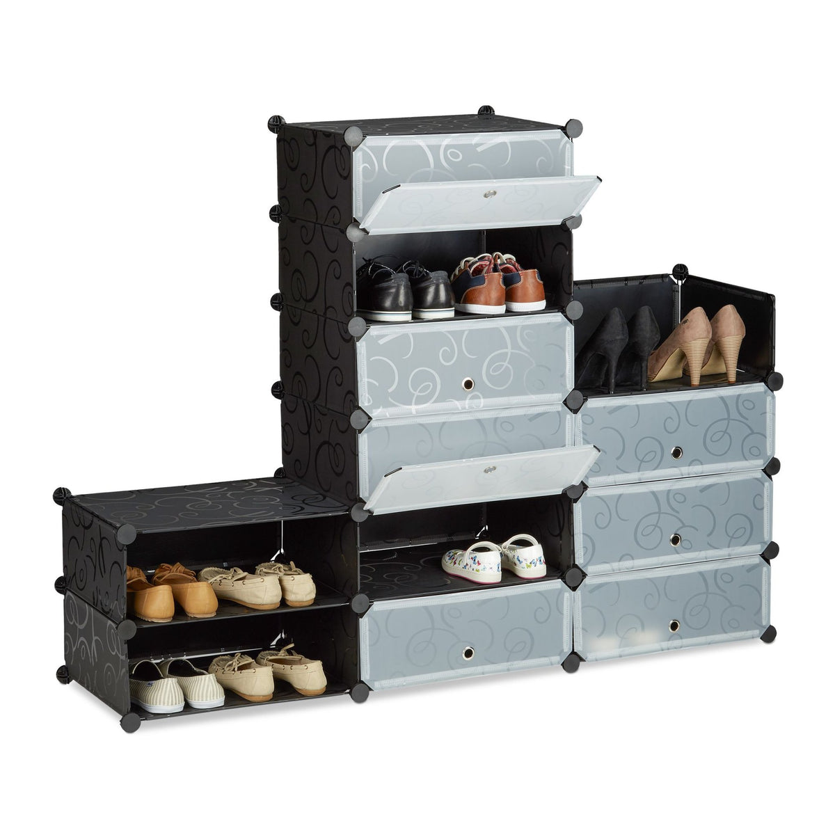 Shoe cabinet with 12 compartments
