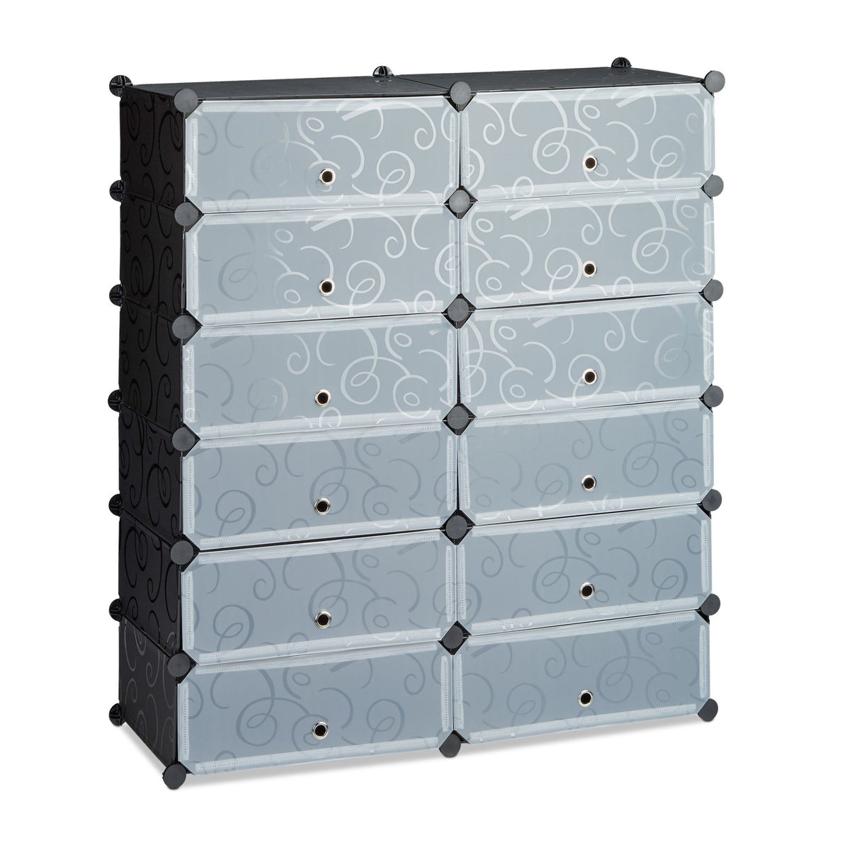 Shoe cabinet with 12 compartments