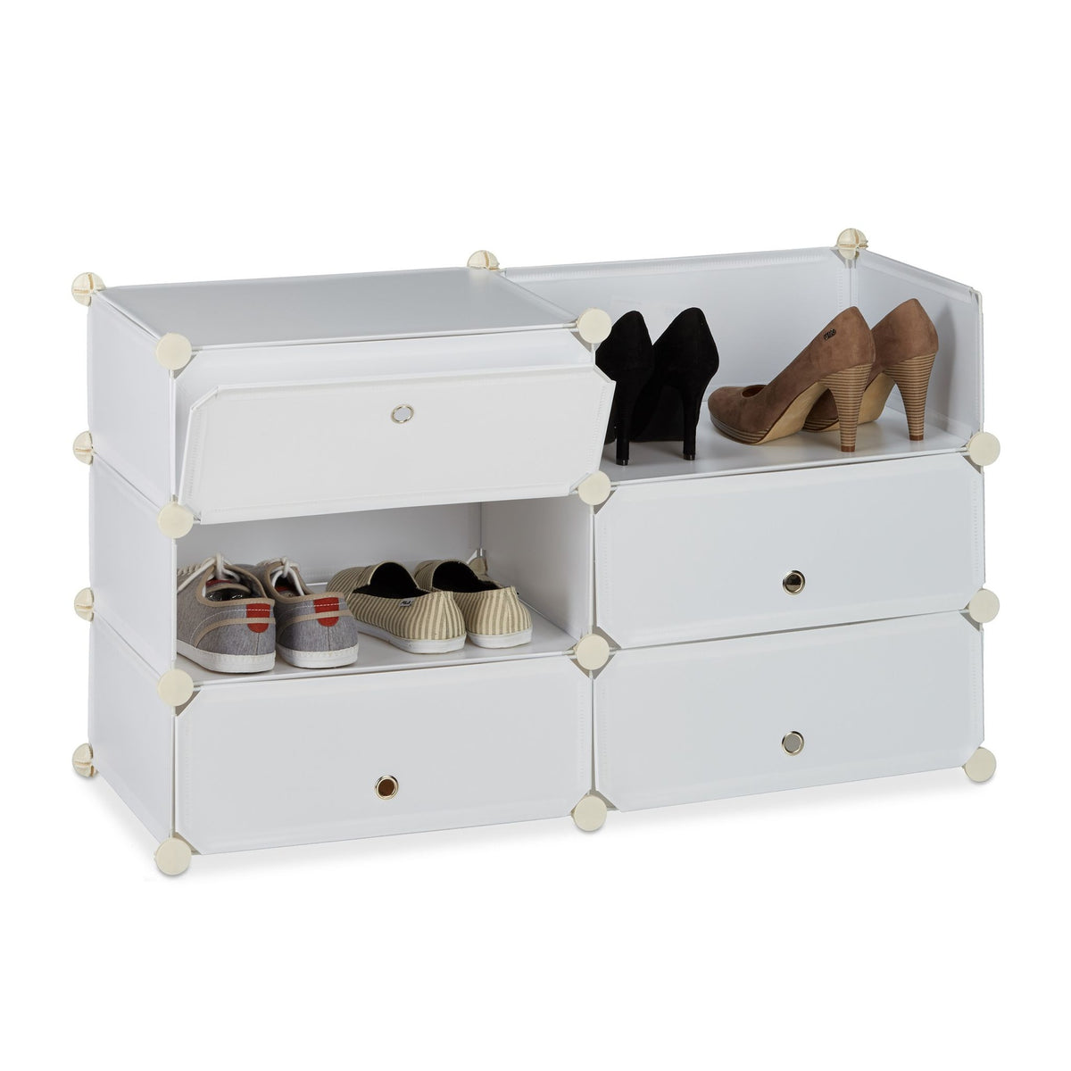 Shoe cabinet with 6 compartments