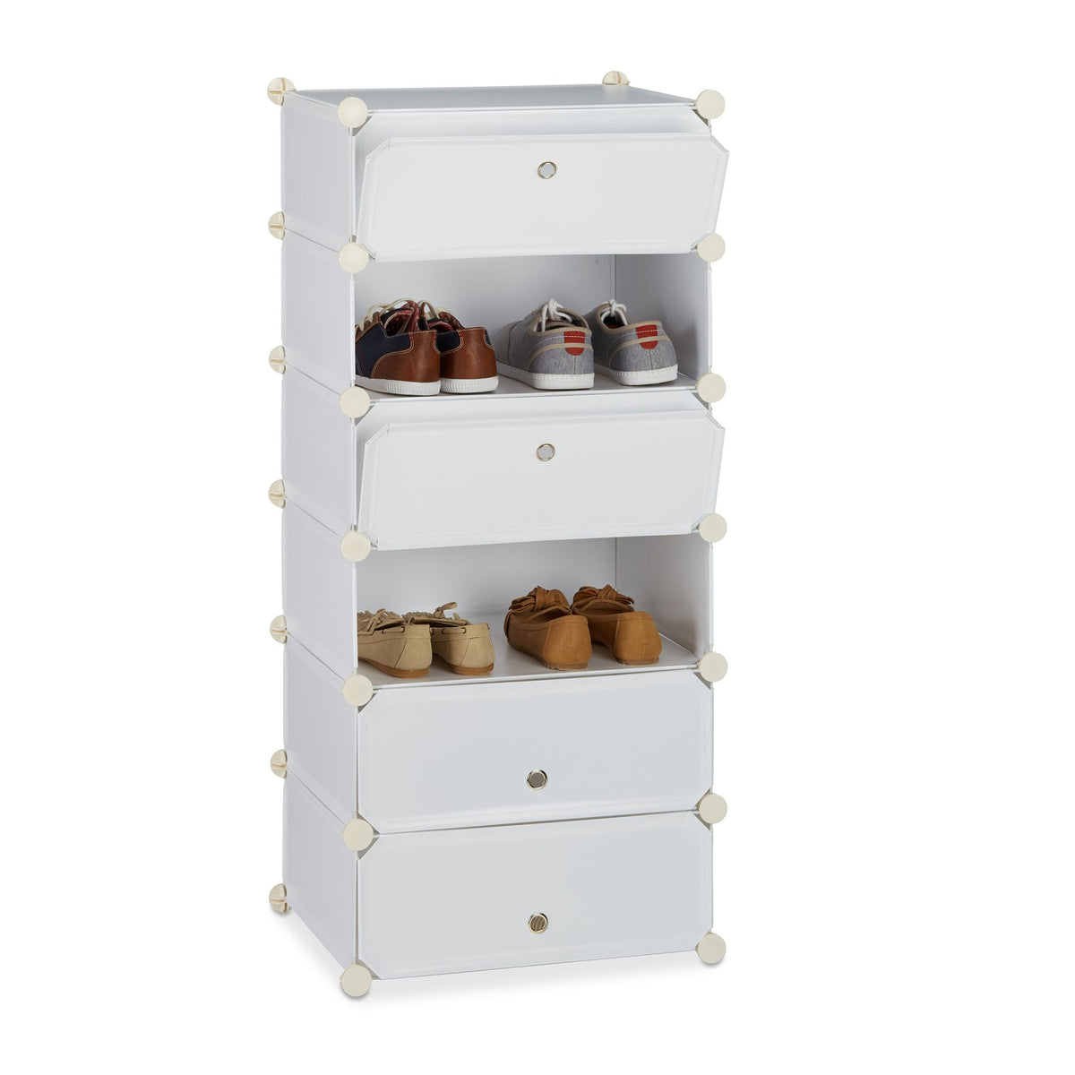 Shoe cabinet with 6 compartments
