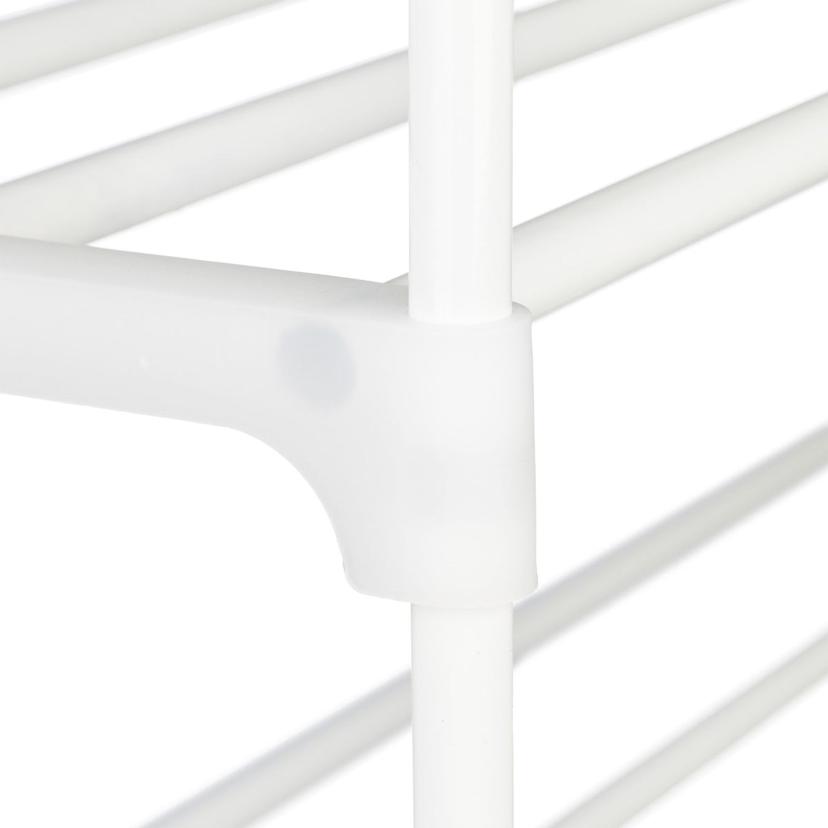 Shoe shelf white, in metal