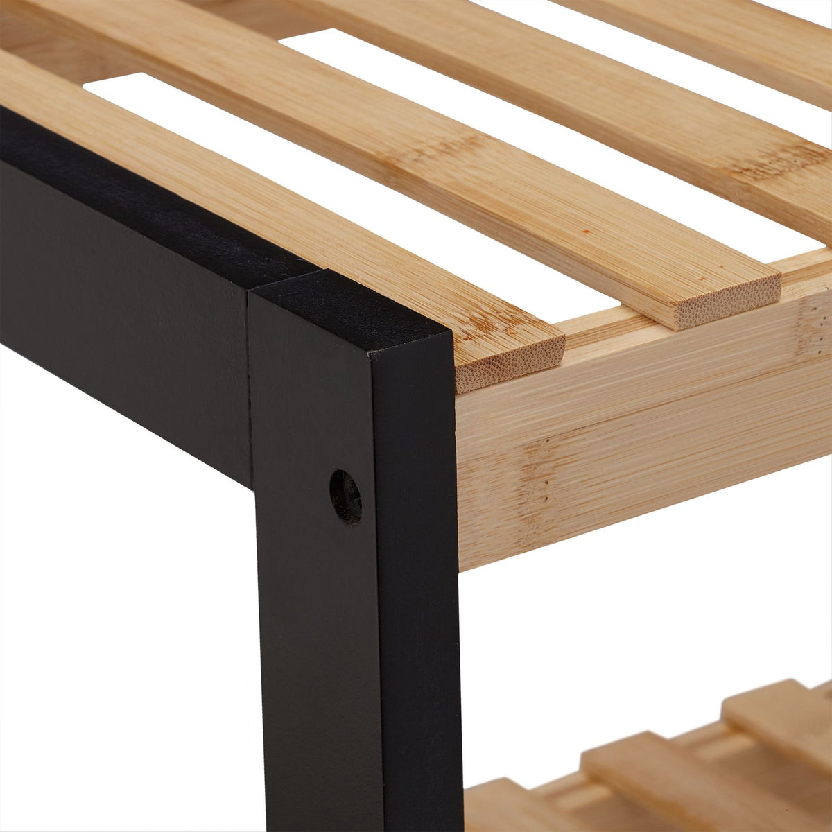 Shoe shelf with 2 levels
