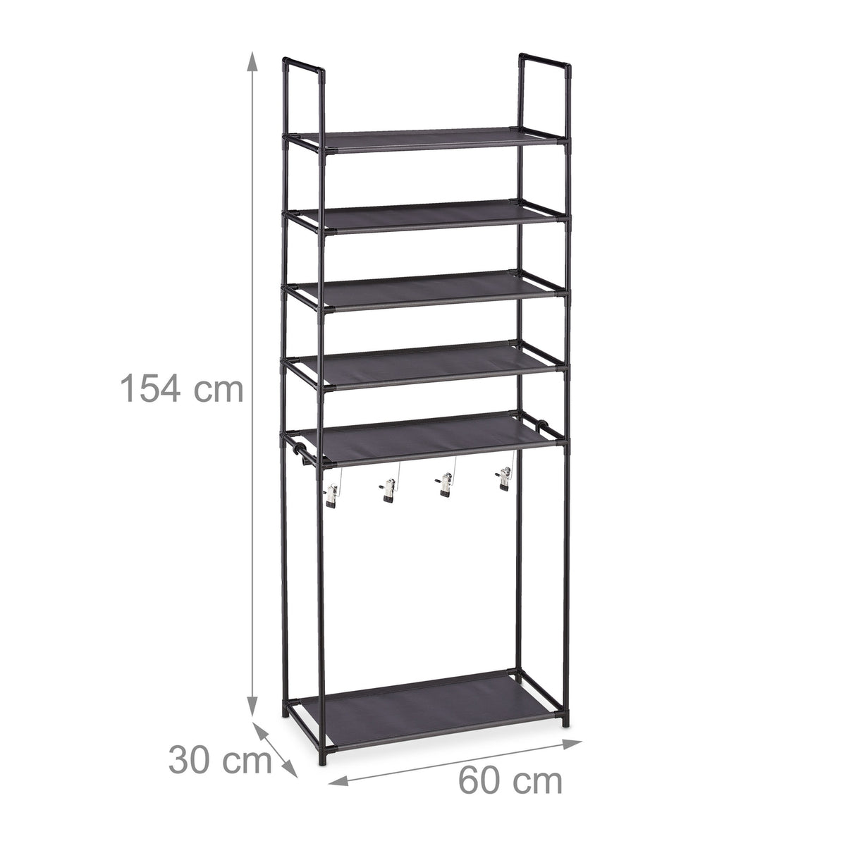 Shoe shelf with 6 shelves