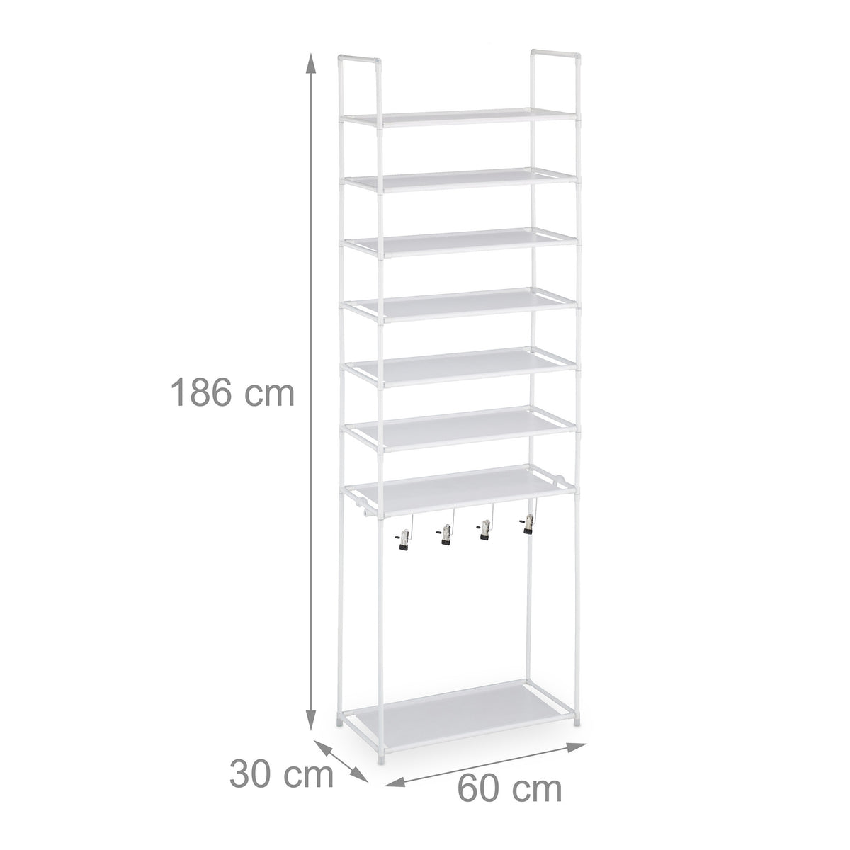 Shoe shelf with 8 shelves