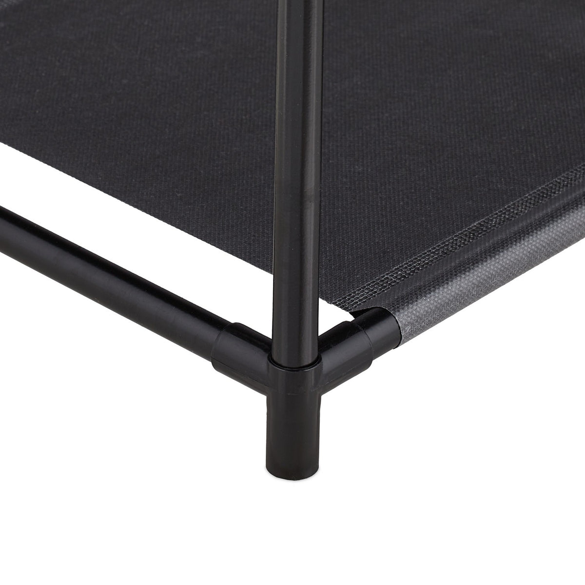 Shoe shelf with boot hanger