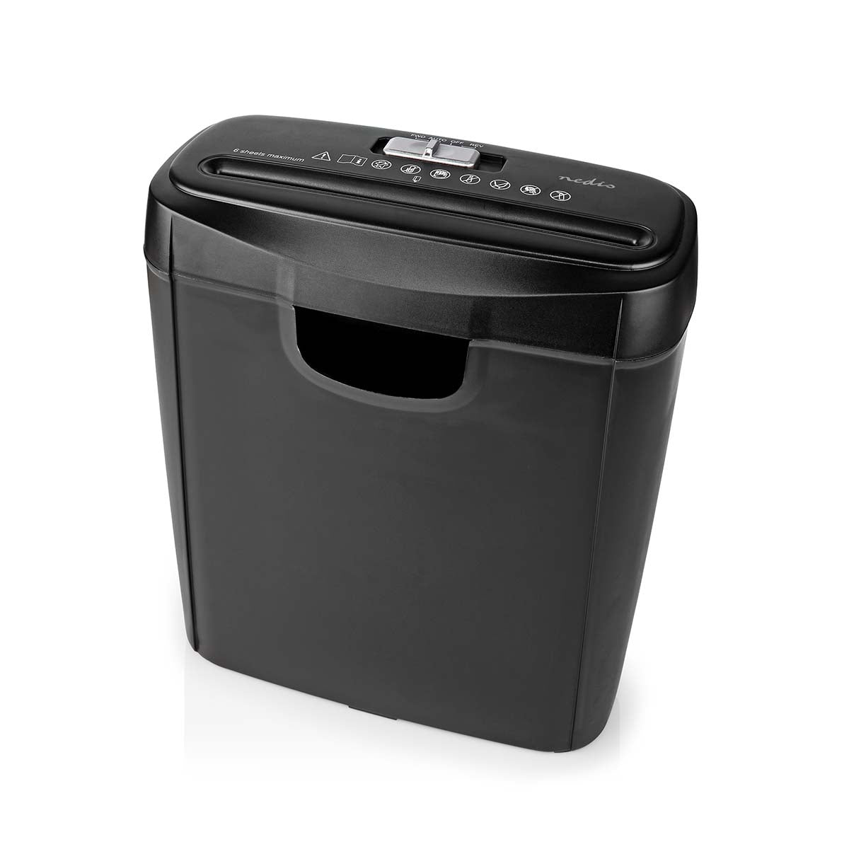 Shredder | 6x A4 pages | 10 l | Safety standard: DIN 2 | 190 W | Black