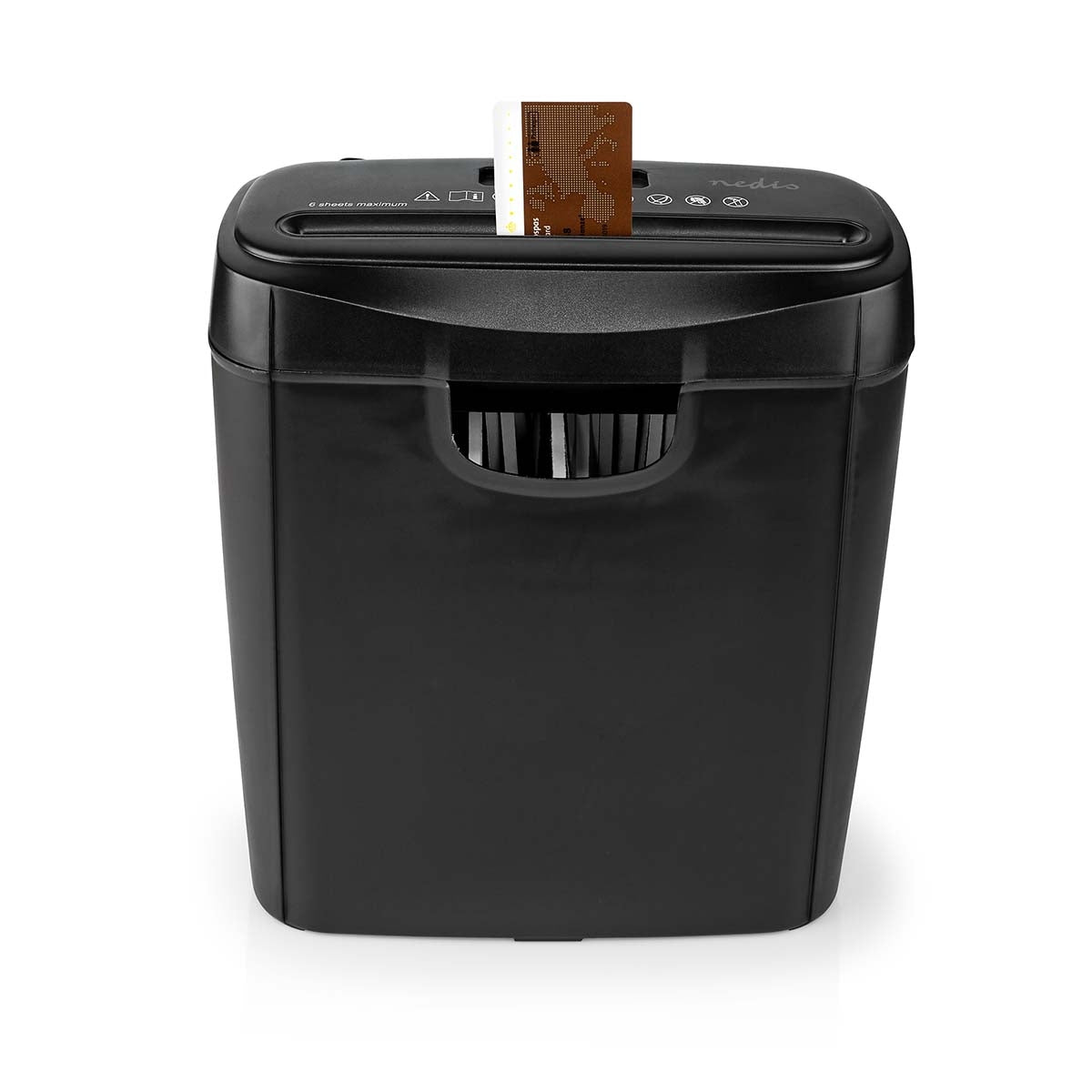 Shredder | 6x A4 pages | 10 l | Safety standard: DIN 2 | 190 W | Black