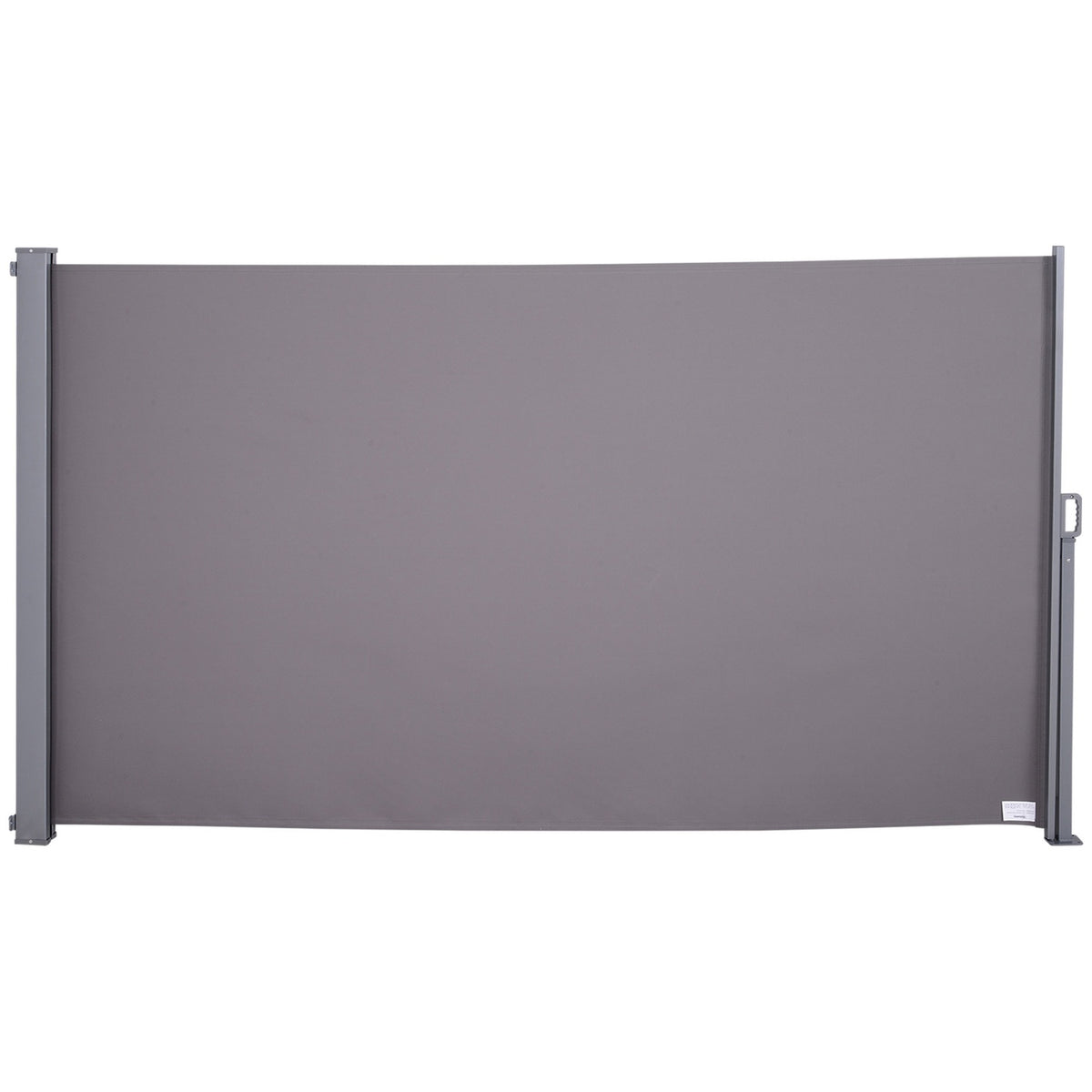 Side Awning, Privacy And Sun Protection, Side Blind, Polyester, Grey, 3 X 1.6 M