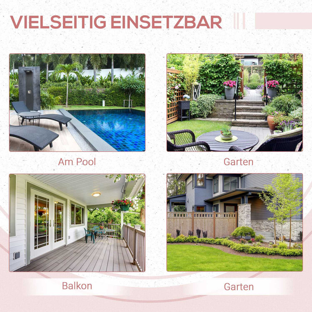 Side Table Polyrattan Folding Garden Table Coffee Table Balcony Table Folding Table Metal Natural 40X40X40Cm