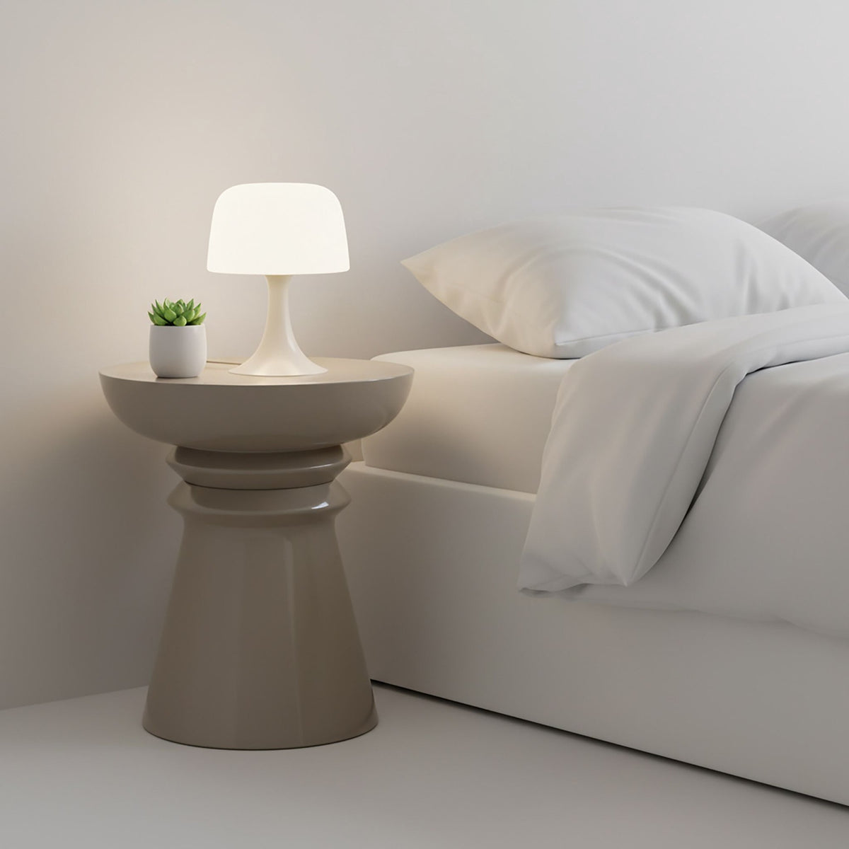 Side Table & Stool, Chess-Piece Design