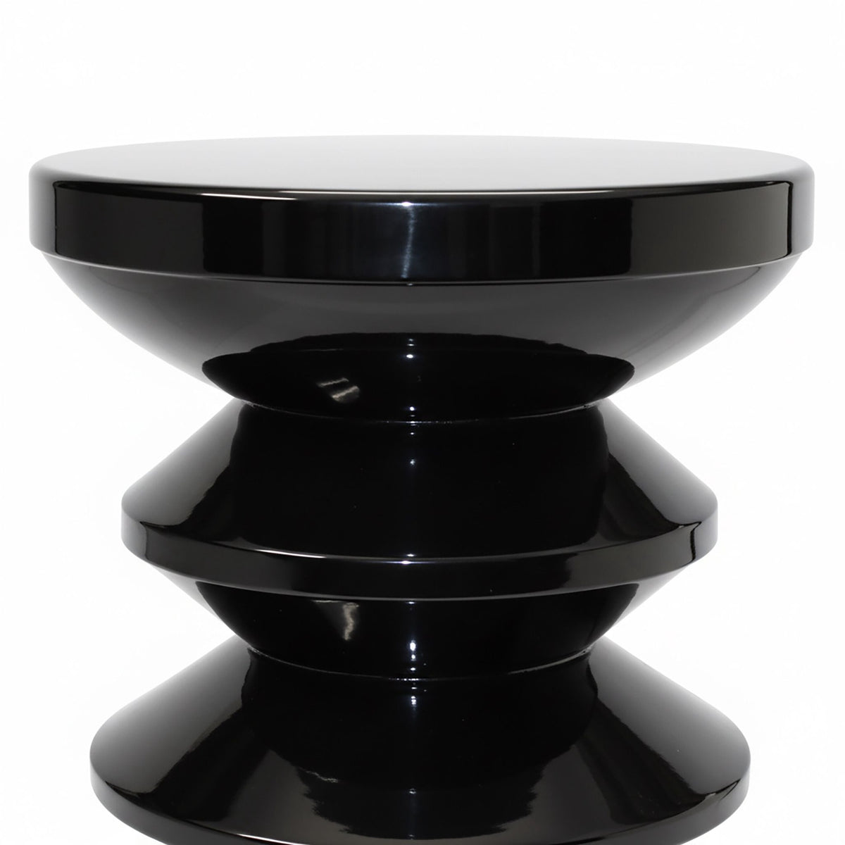 Side Table & Stool – Zigzag Design, Space Age Style