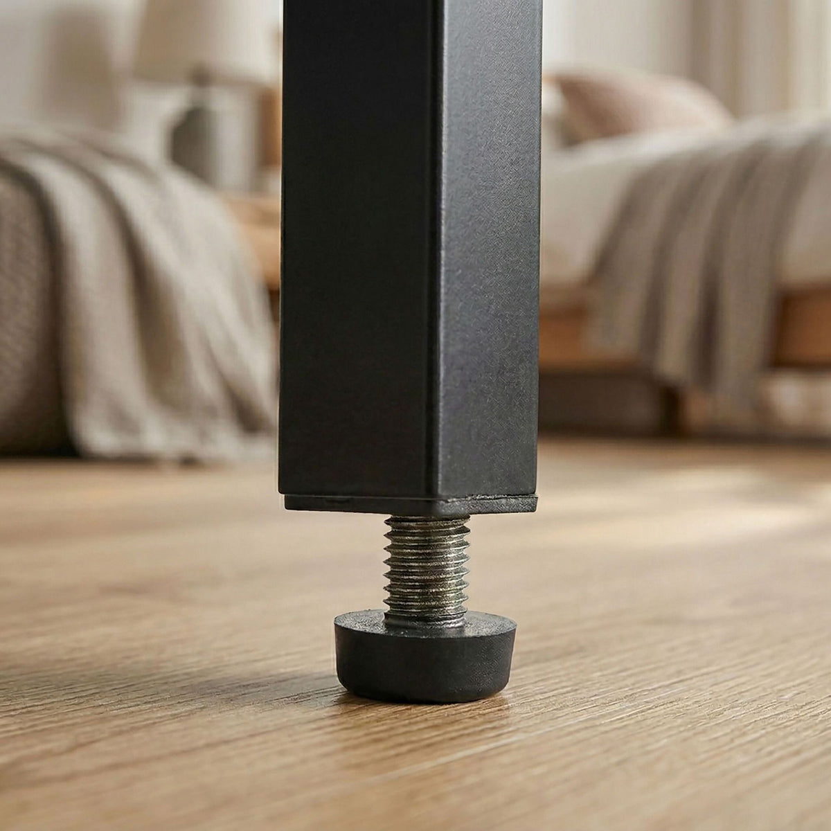Side Table With Drawer And Shelf – Industrial Wood Effect