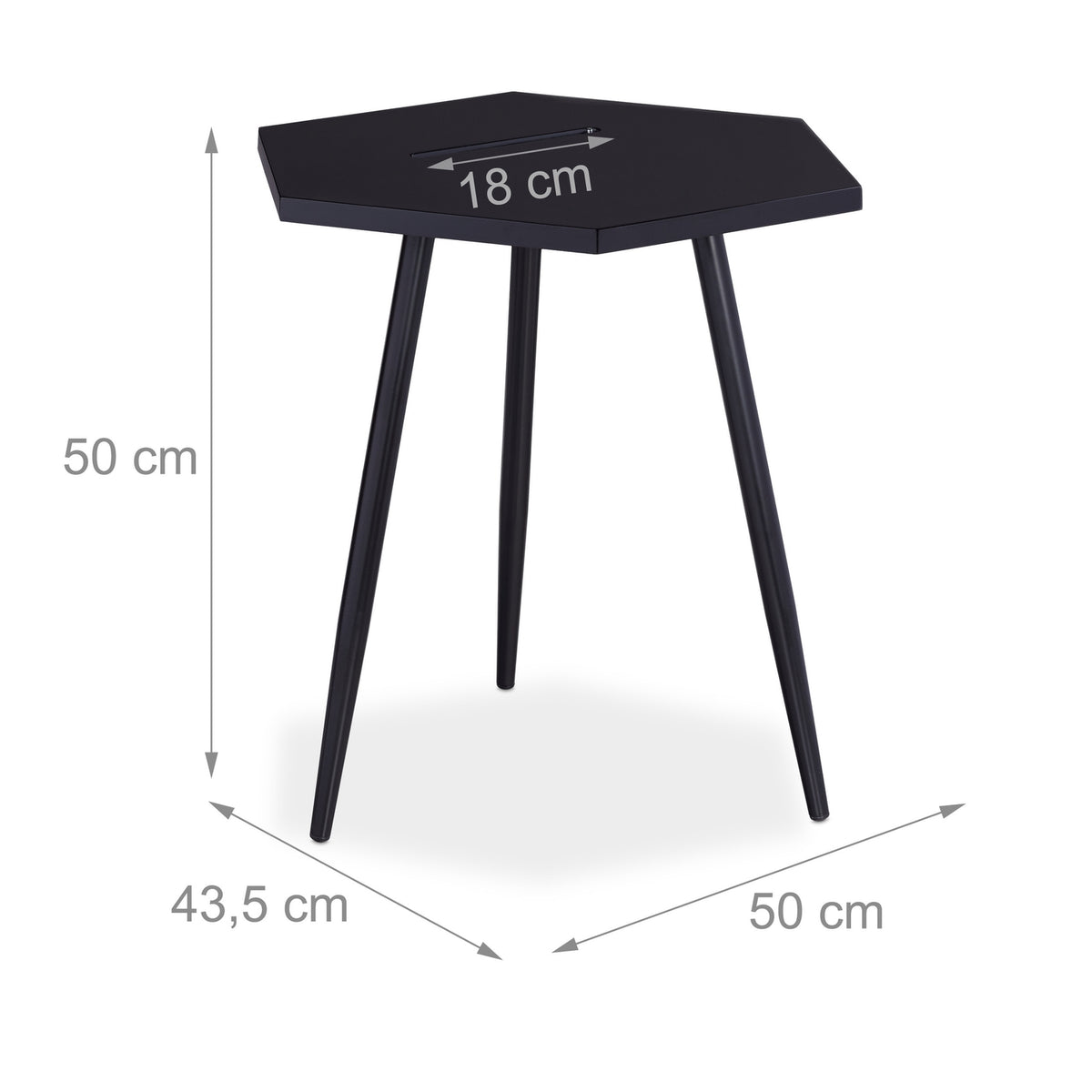 Side Table with Tablet Holder