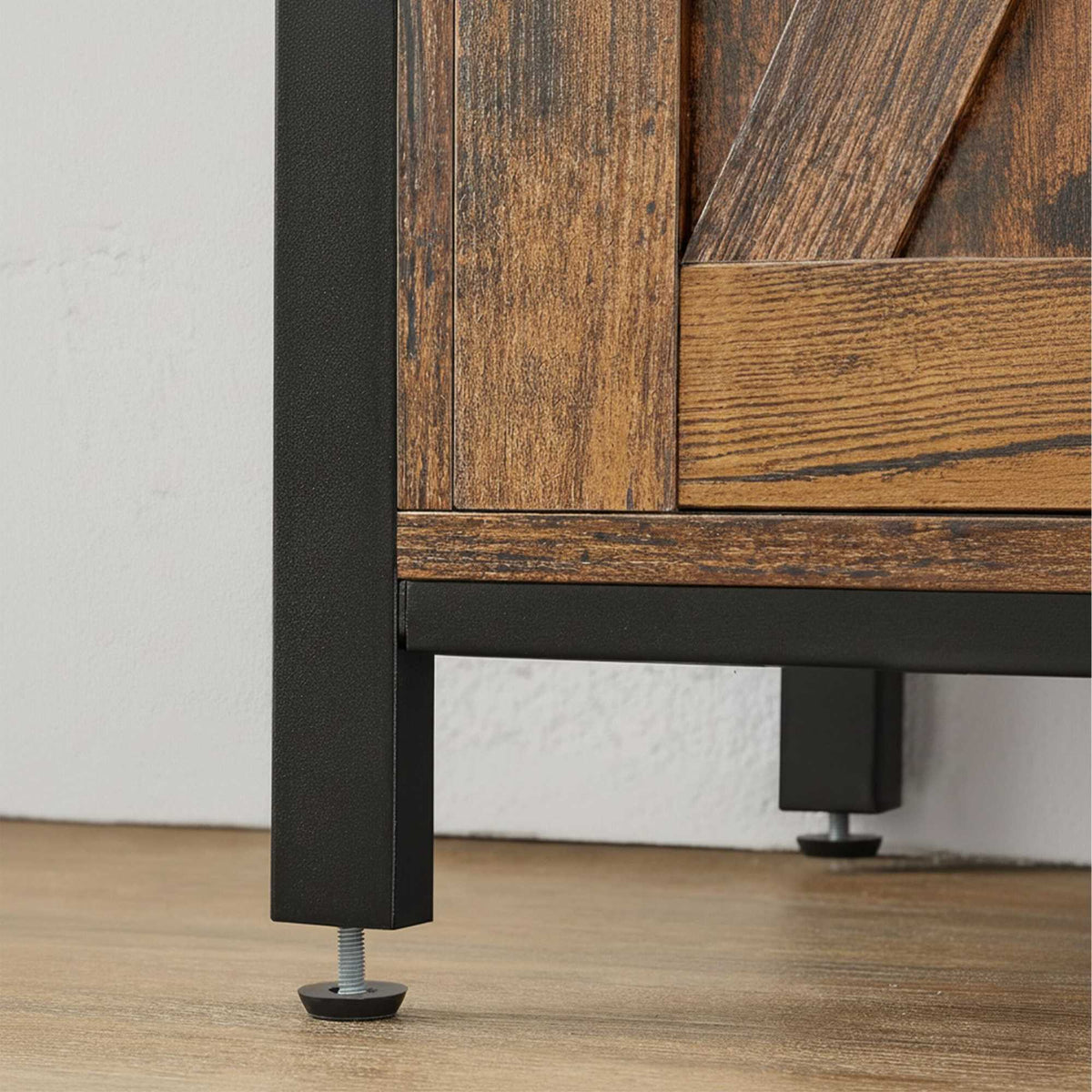 Sideboard with Sliding Barn Doors – Rustic Storage Cabinet