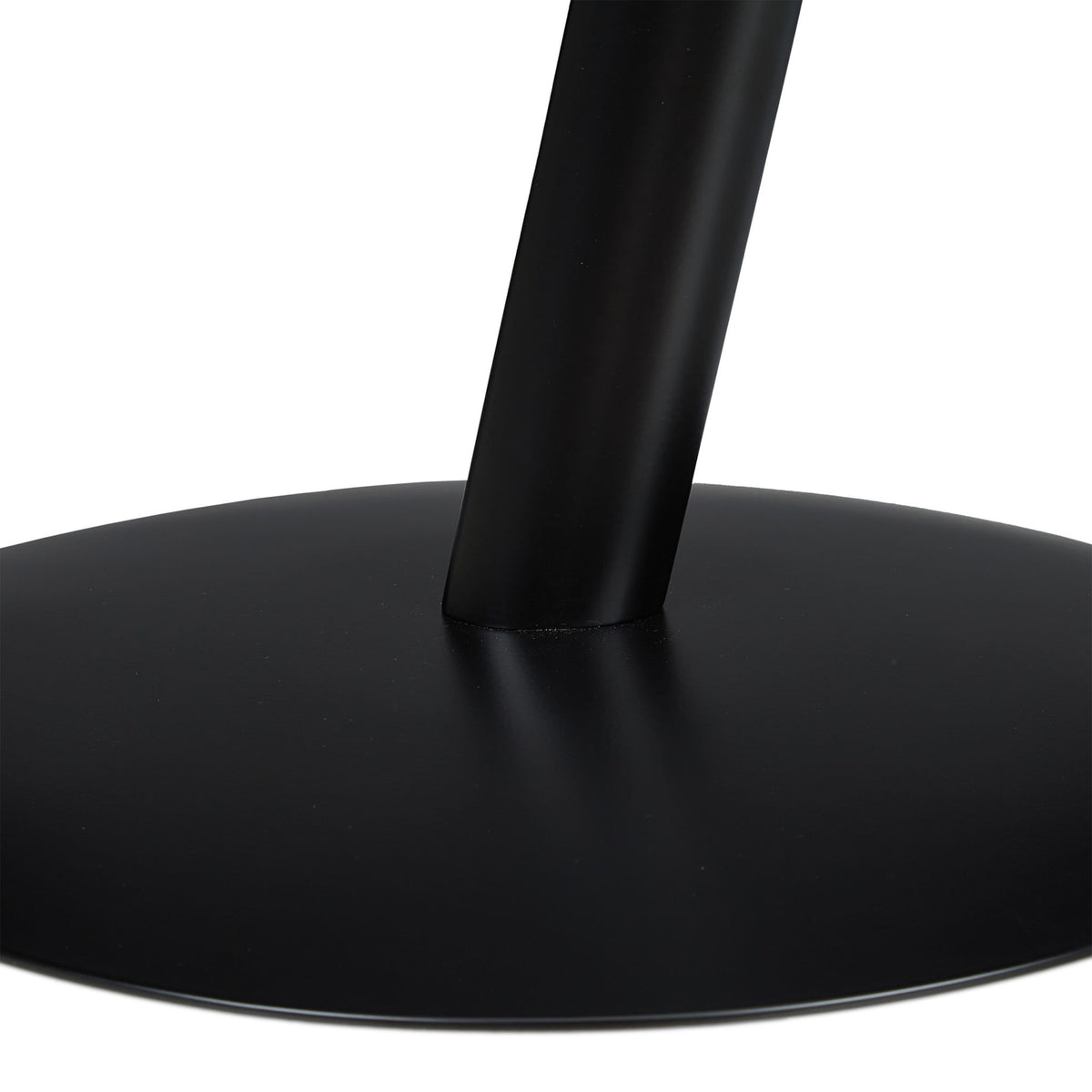 Side table in black glass