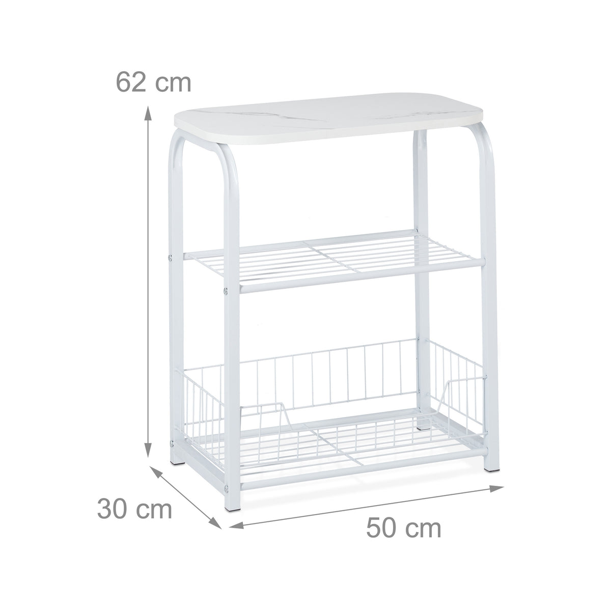 Side table storage