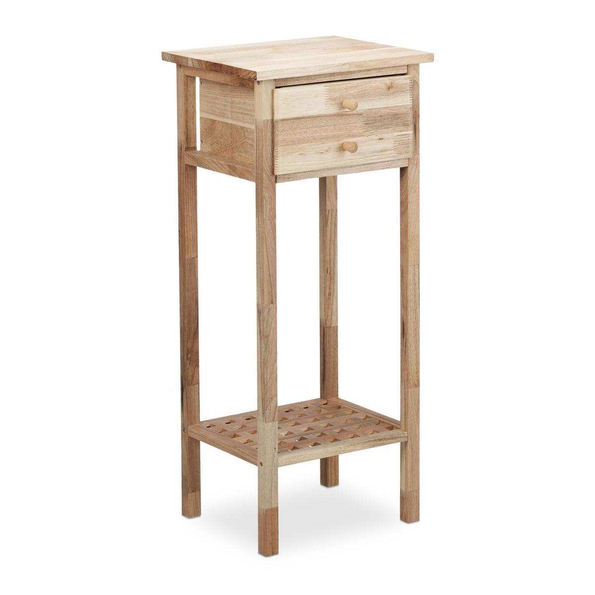 Side table walnut with drawer