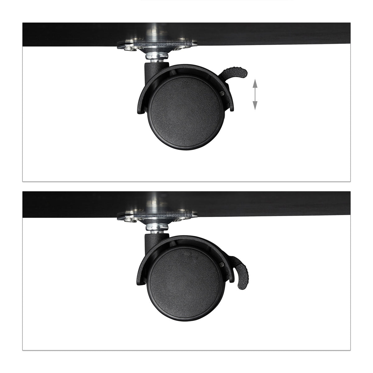 Side table with wheels