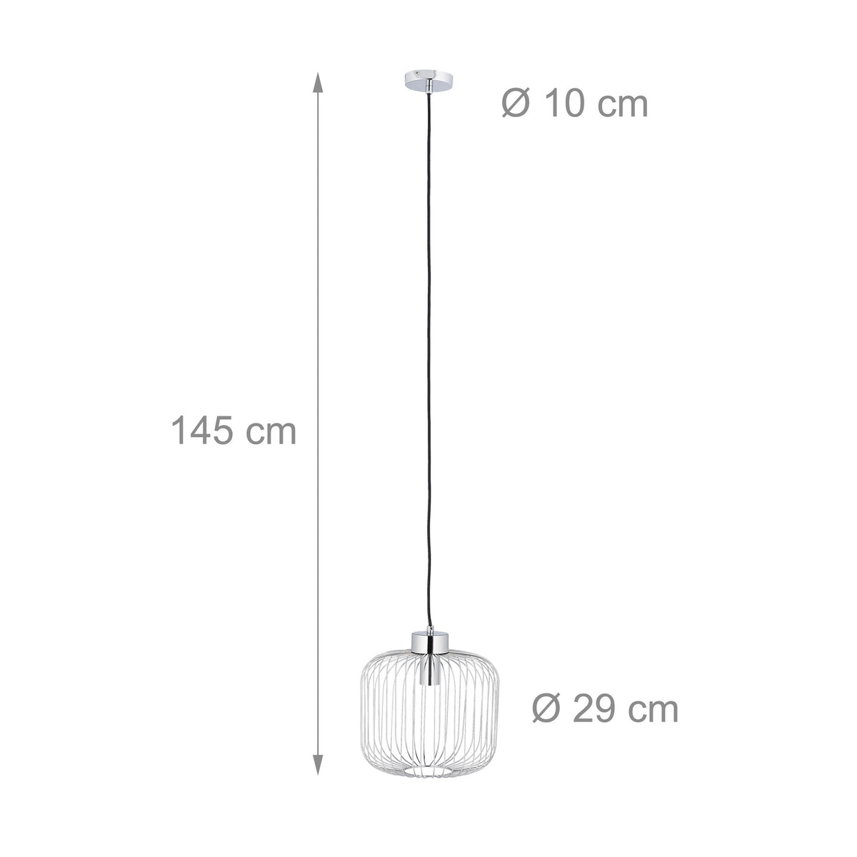 Silver Metal Pendant Lamp