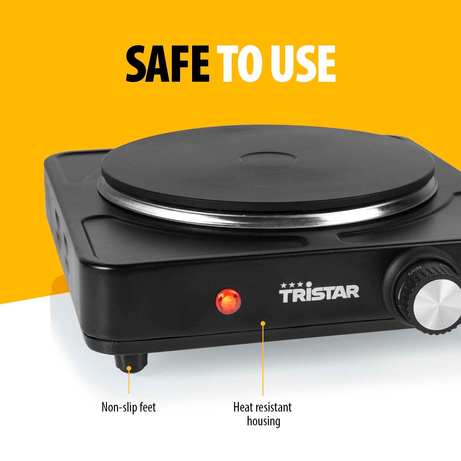 Single Hot Plate 1500W, 18.5cm Diameter
