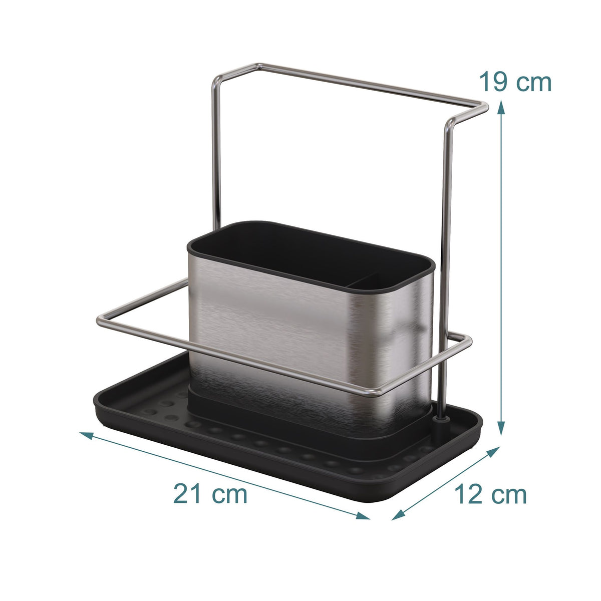 Sink Organizer with Drip Tray for Kitchen and Bathroom