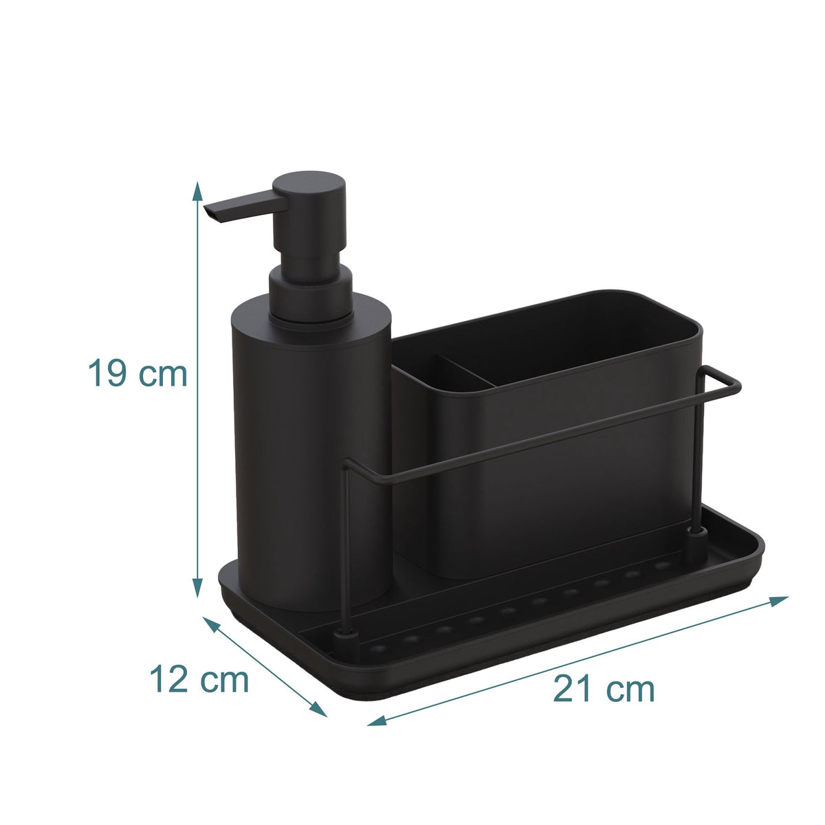 Sink Organizer with Soap Dispenser for Kitchen or Bathroom