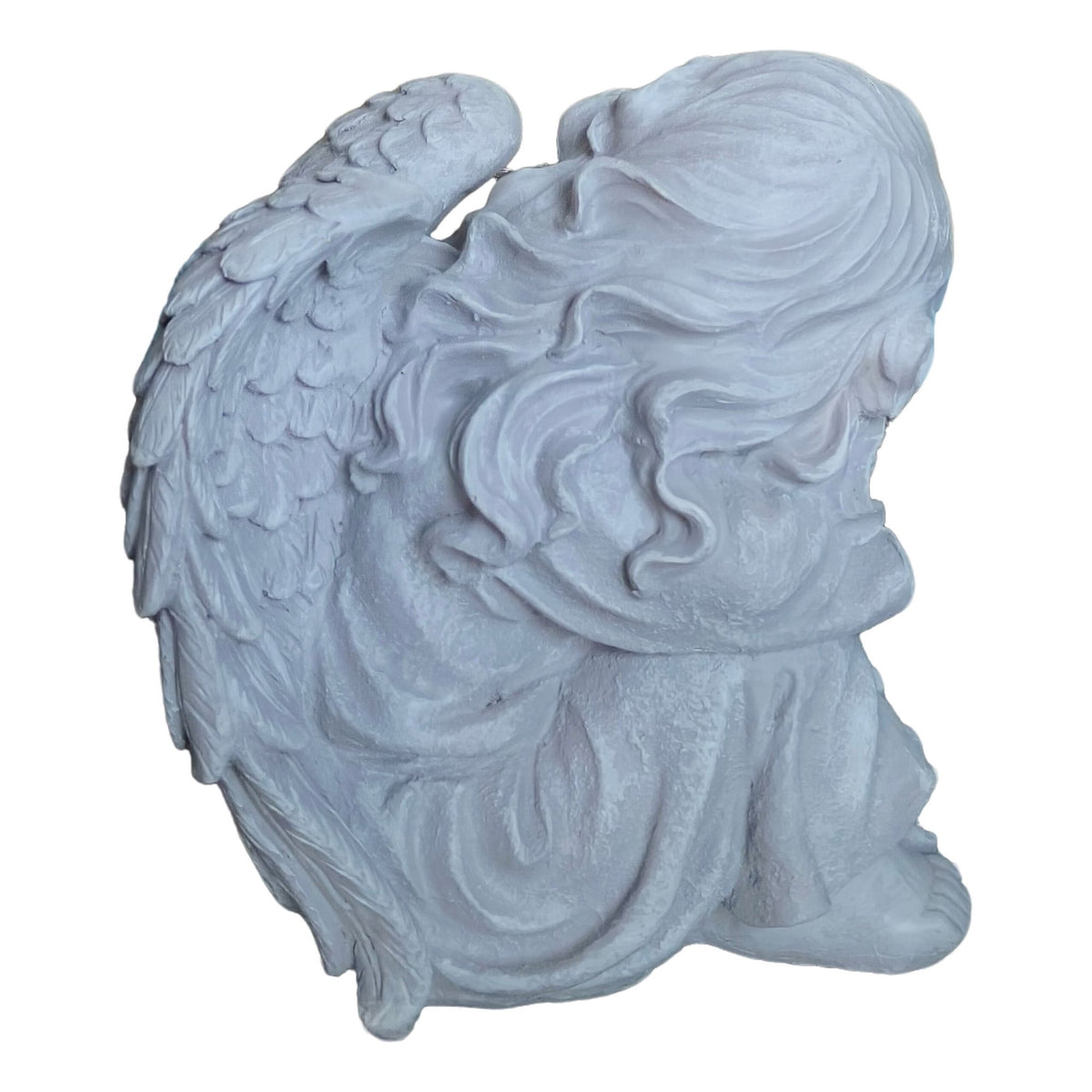 Sleeping Angel Statue, 24cm Polyresin Memorial Decor