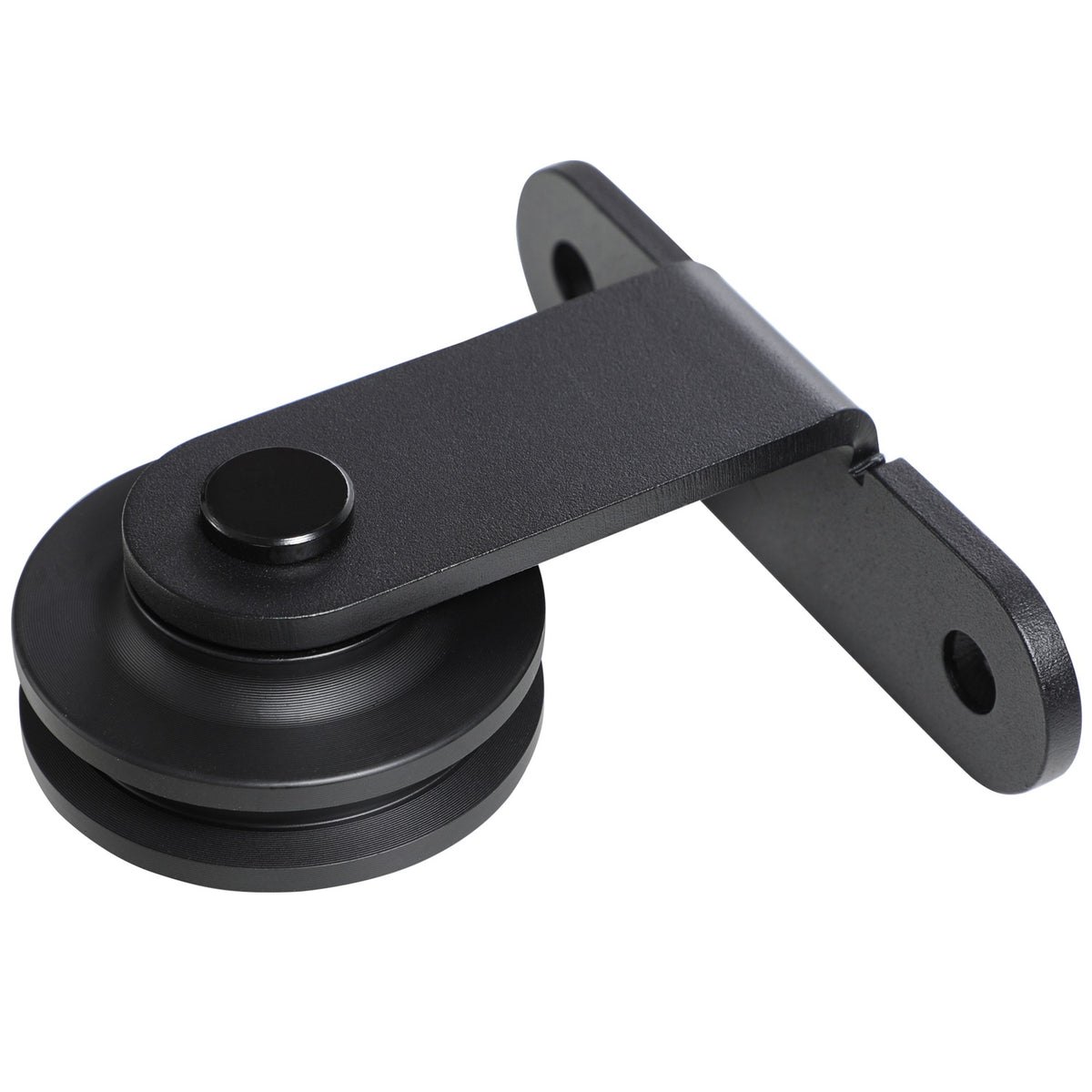 Sliding door kit, carbon steel, installation kit without door, space-saving, black