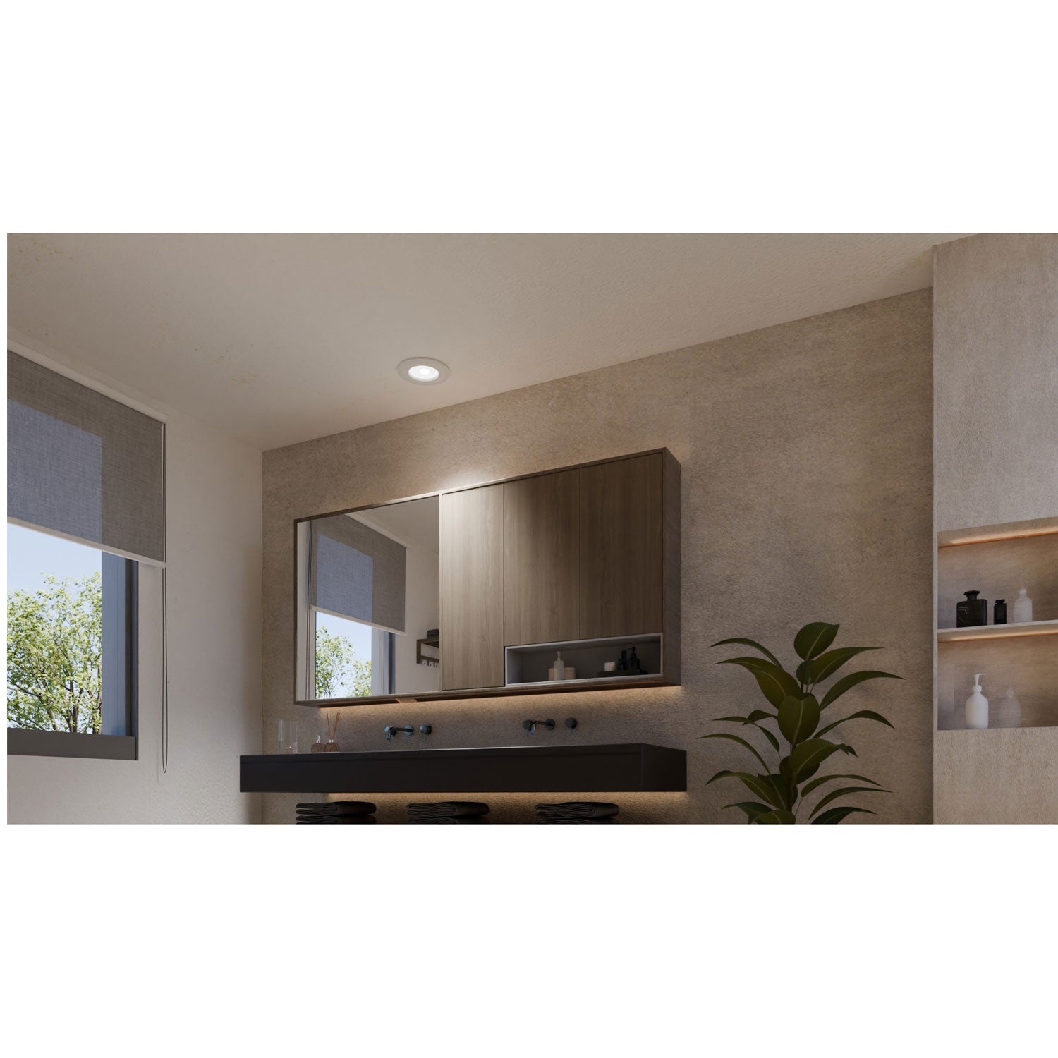 Slim Downlight S 90mm White and Color Ambiance White 3-pack