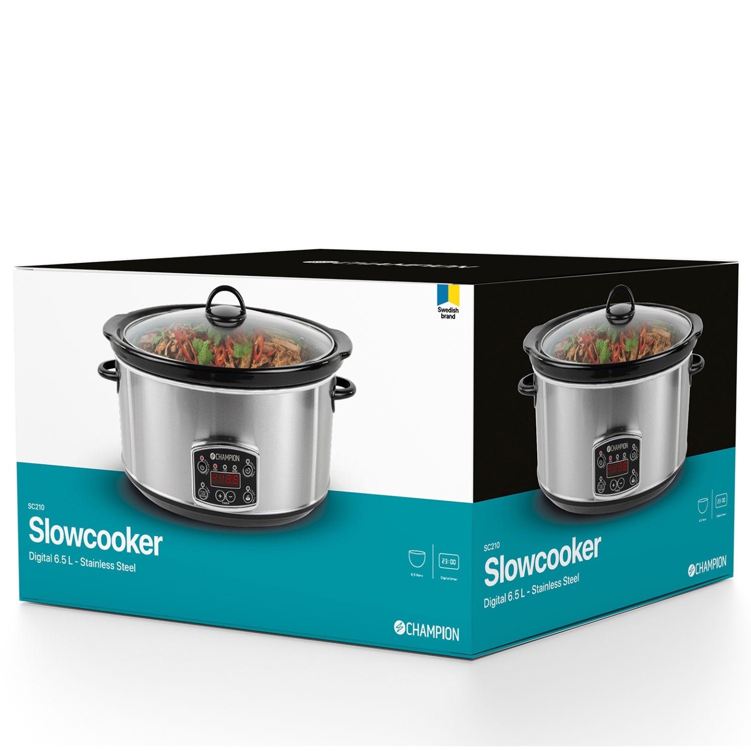 Slow cooker 6.5L 320W SC210 Stainless