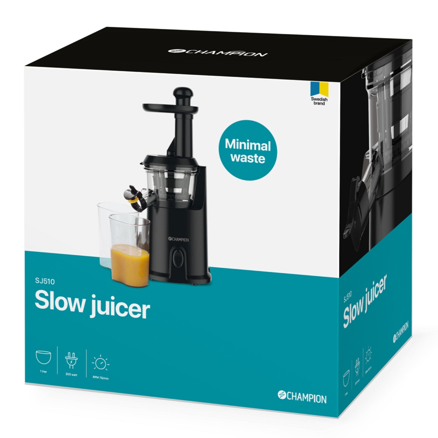 Slow juicer 1L 200W SJ510 Black