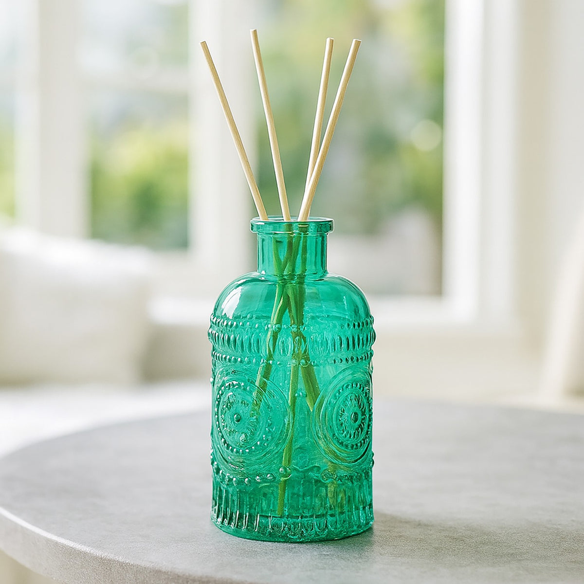 Small Glass Vases Set of 12 – Decorative Embossed Design