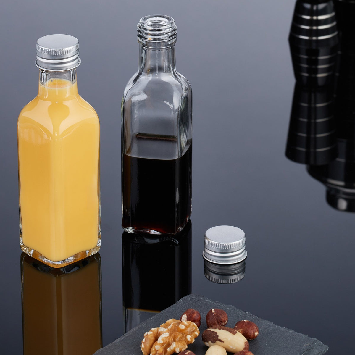 Small bottles in sets of 100 ml