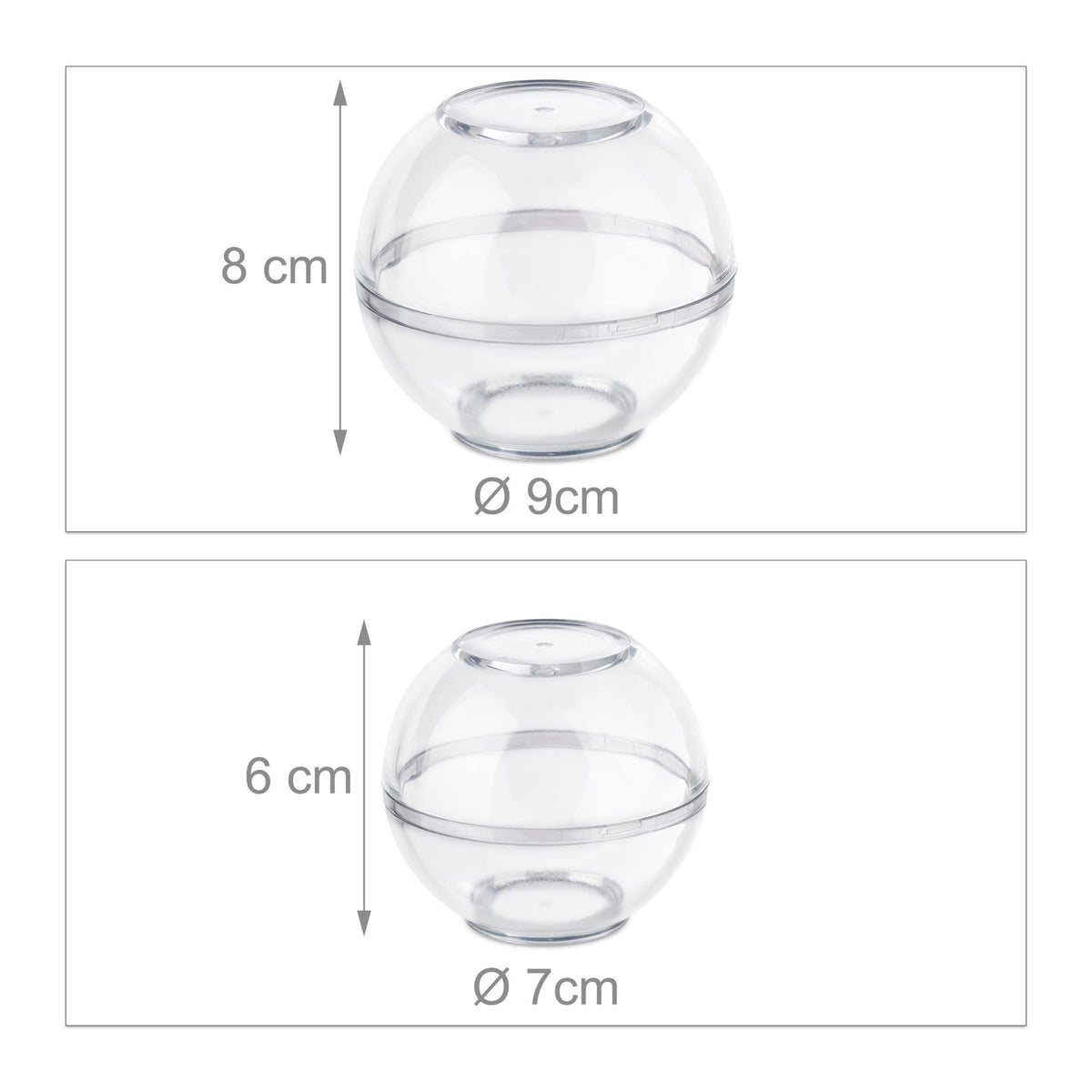 Small plastic food containers
