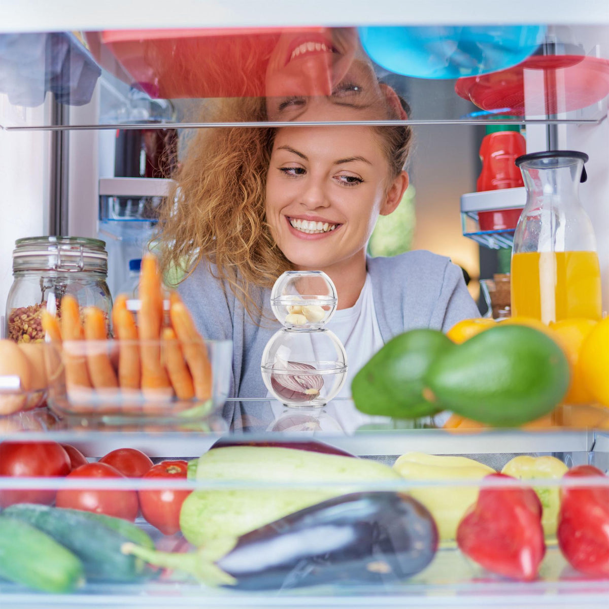 Small plastic food containers