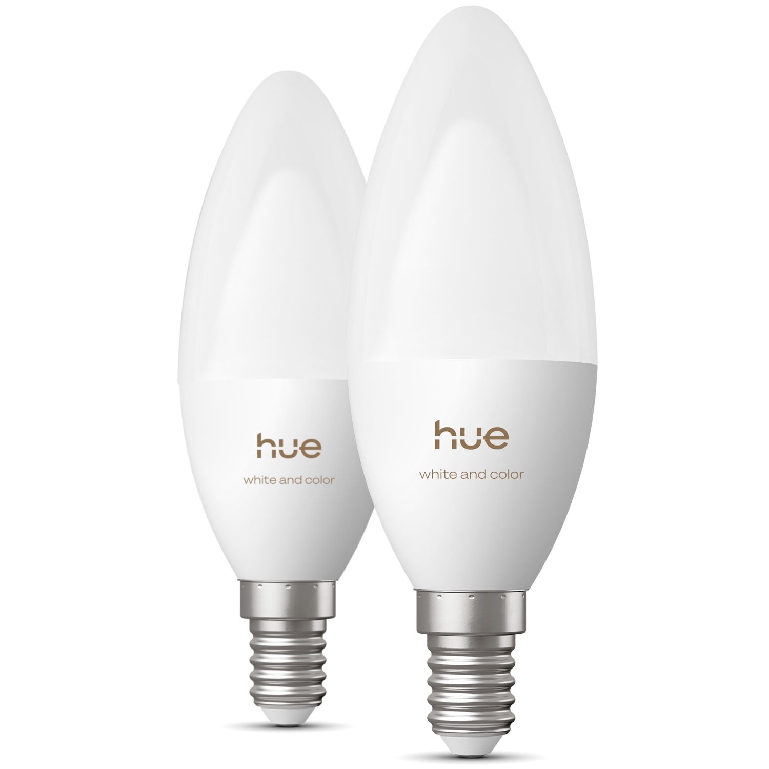 Smart E14 Kron Light Bulbs, White & Color, 2-Pack