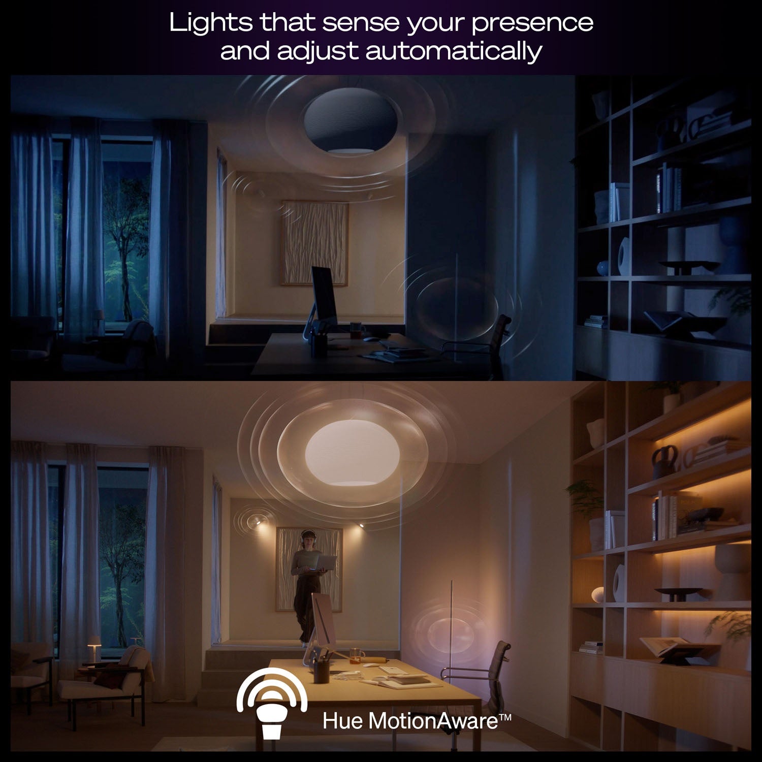 Smart LED Bulbs E27 1100lm, White & Color, 2-Pack with Bridge